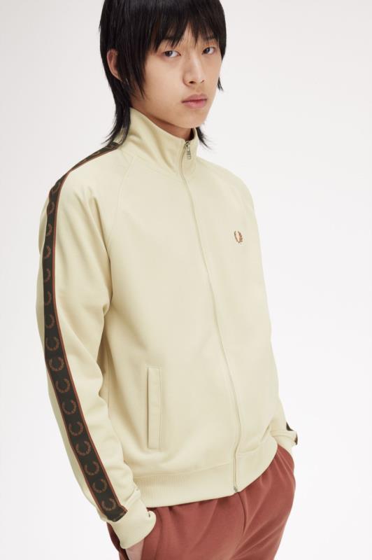 Chaqueta de chándal para hombre FRED PERRY con cinta deportiva en contraste