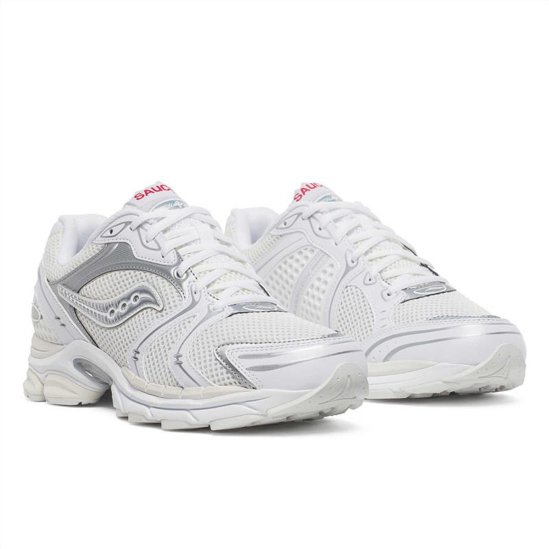 DEPORTIVA PARA MUJER SAUCONY PROGRID TRIUMPH 4 WHITE SILVER