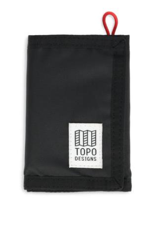 Billetera de tres pliegues TOPO BLACK