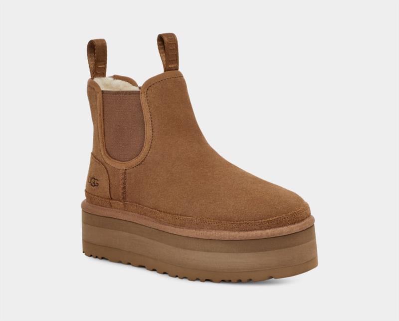 Botas Mujer Ugg Chelsea Con Plataforma Neumel Chestnut