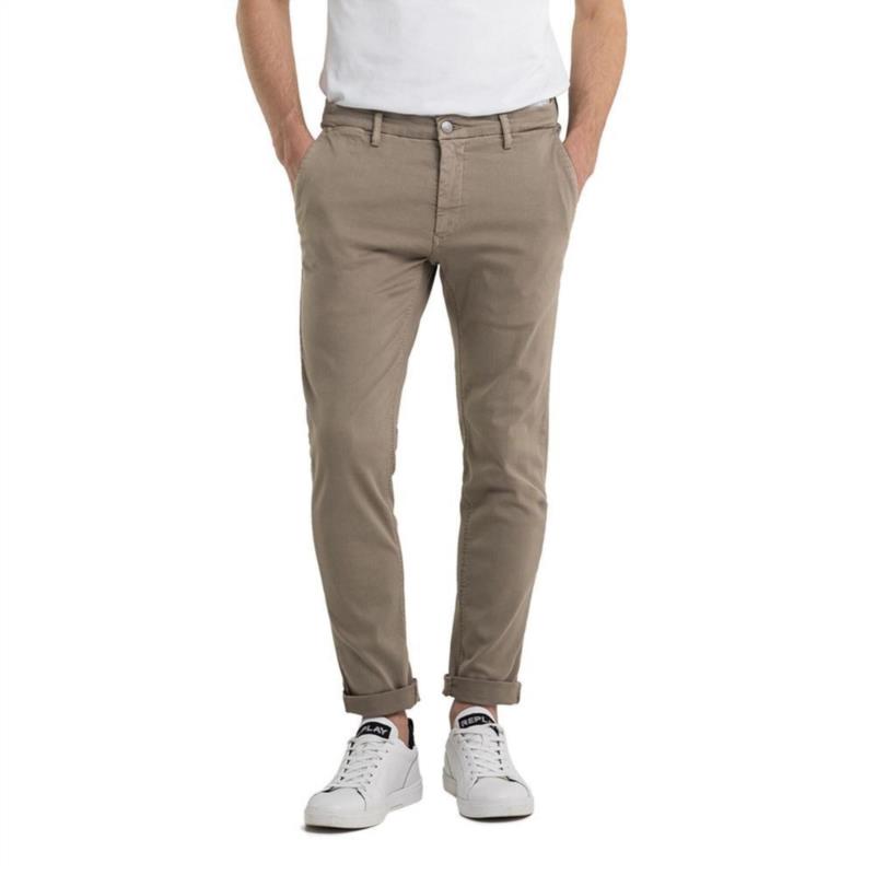 PANTALON REPLAY CHINO DE CORTE SLIM ZEUMAR BEIG