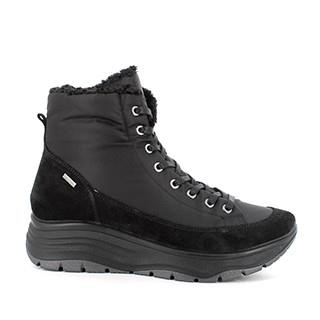 botines de señora, con cuña, gore-tex, negro